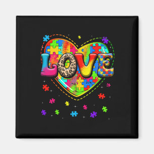 Autism Love Heart Autism Awareness Month For Men W Magnet
