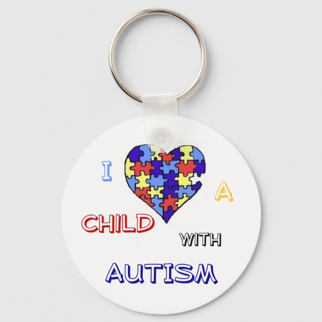 "Autism Love" Keychain (Front)