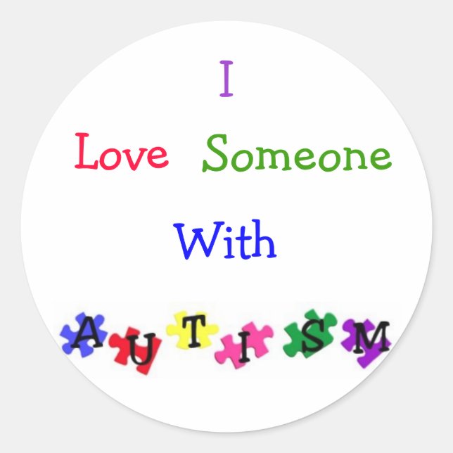 "Autism Love" Sticker Sheet (Front)