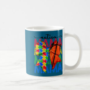 Autism mama autism awareness coquette bow coffee mug