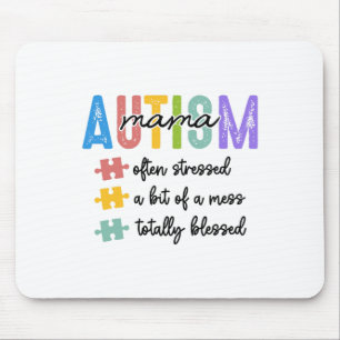 Autism Mama Definition Mum Often Stressed A Bit Of Mouse Pad