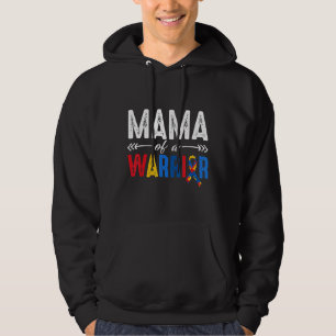 Autism-Mama Of A Warrior Autism Awareness Gift Fo Hoodie