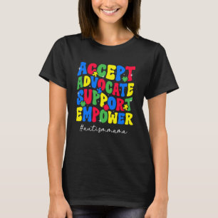 Autism Mama Proud Autism Mum Autism Warrior Mother T-Shirt