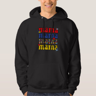 Autism Mama Puzzle Pieces Autism Awareness Hoodie