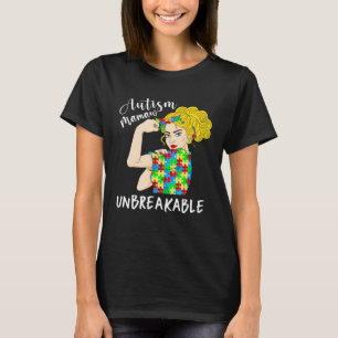 Autism Mamaw Unbreakable Woman Strong Accept Under T-Shirt