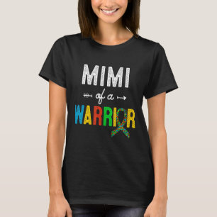 Autism-Mimi Of A Warrior Autism Awareness Support T-Shirt