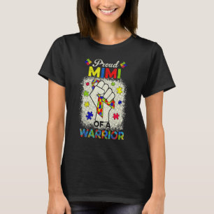 Autism Mimi Of Autism Awareness Warrior Support Au T-Shirt