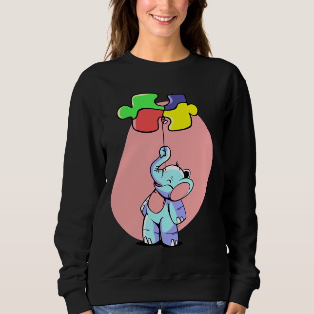 Autism Mini Elephant Sweatshirt (Front)