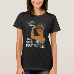 Autism Mom Indestructible Autistic Puzzle Ribbon A T-Shirt