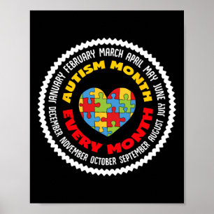 Autism Month Every Month Disabilities Poster