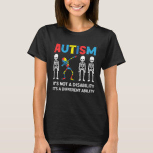 Autism Month It s A Different Ability Dabbing Ske T-Shirt