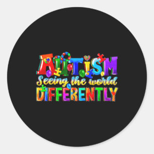 Autism Month World Autism Awareness Day 2025 Classic Round Sticker