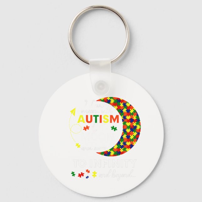 autism moo key ring (Front)