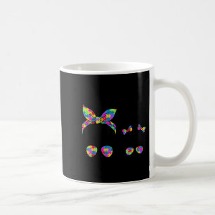Autism mum and daughter messy bun sunglasses coffee mug
