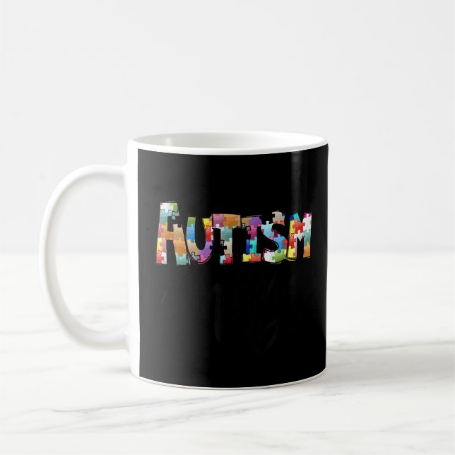 Autism Mum  Autism Awareness  Autism Mum Life  Coffee Mug (Left)