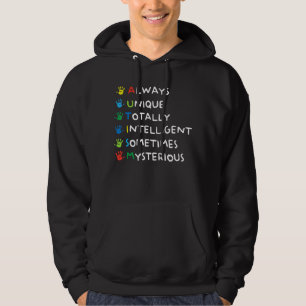 Autism Mum Autism Awareness Autistic Boys Girls Hoodie