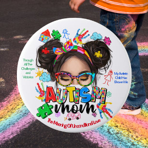 "Autism Mum" - Autism Awareness Button