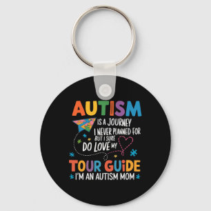 Autism Mum Awareness Autism Journey Tour Guide Key Ring
