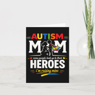 Autism Mum Awareness Im Raising Heroes Autistic Card