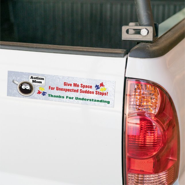 Autism Mum Bumper Sticker (On Truck)