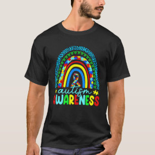 Autism Mum Dad Son Daughter Rainbow Autism Awarene T-Shirt