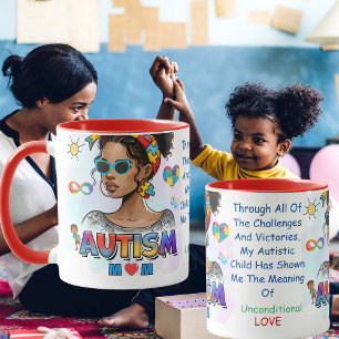 Autism Mum" Empowerment Customisable Mug