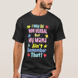 Autism Mum Funny Autism Awareness Autistic Puzzle  T-Shirt