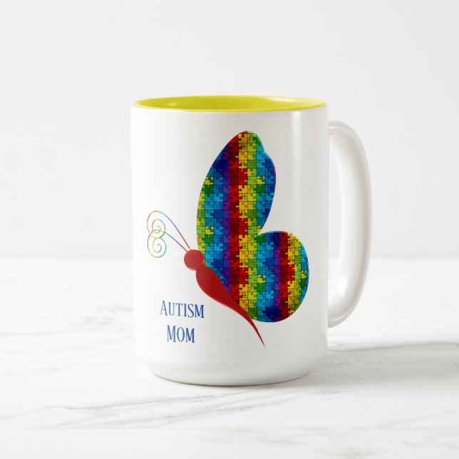 Autism Mum Gift Mug  15 oz Mug (Front Right)