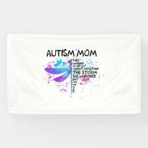 Autism Mum I Am The Storm Shirt, Dragonfly Shirt, Banner