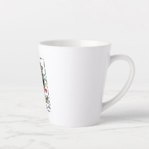 Autism Mum Life Messy Bun Bleached Mother’s Day Latte Mug