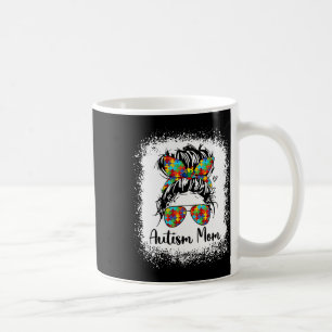 Autism Mum Life Messy Bun Sungles Ndana Mothers Da Coffee Mug