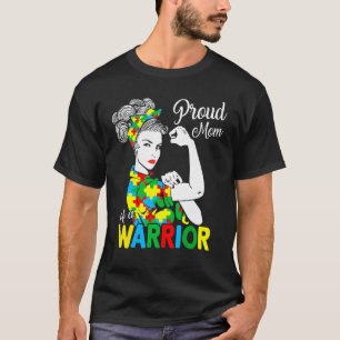 Autism Mum Of Autism Awareness Warrior Support Aut T-Shirt