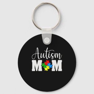 Autism Mum Puzzle Mother's Day Key Ring