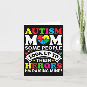 Autism Mum Raising Hero Autism Awareness Mum Card