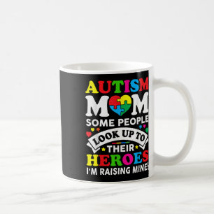 Autism Mum Raising Hero Autism Awareness Mum Coffee Mug