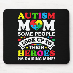 Autism Mum Raising Hero Autism Awareness Mum Mouse Pad