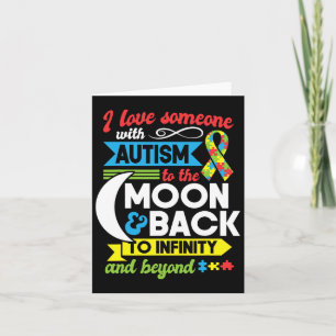 Autism Mum Sister Grandma I Love Someone With Auti Card