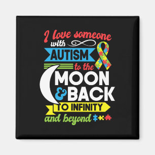 Autism Mum Sister Grandma I Love Someone With Auti Magnet