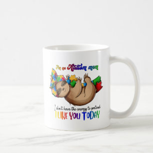 Autism Mum - Sloth Coffee Mug