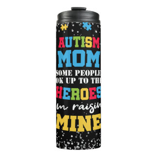 Autism Mum Spectrum Hero Thermal Tumbler