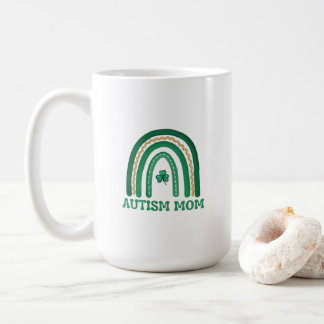 Autism Mum St. Patrick's Day Mug, 15 oz Coffee Mug