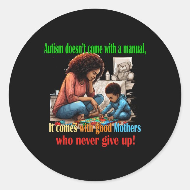 Autism Mum Sticker  (Front)