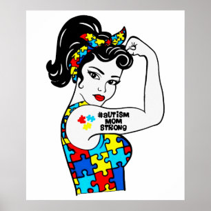 autism mum stron poster