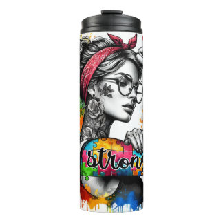 Autism Mum Strong Thermal Tumbler