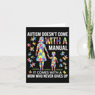 Autism Mum Support For Strong Mothers Card