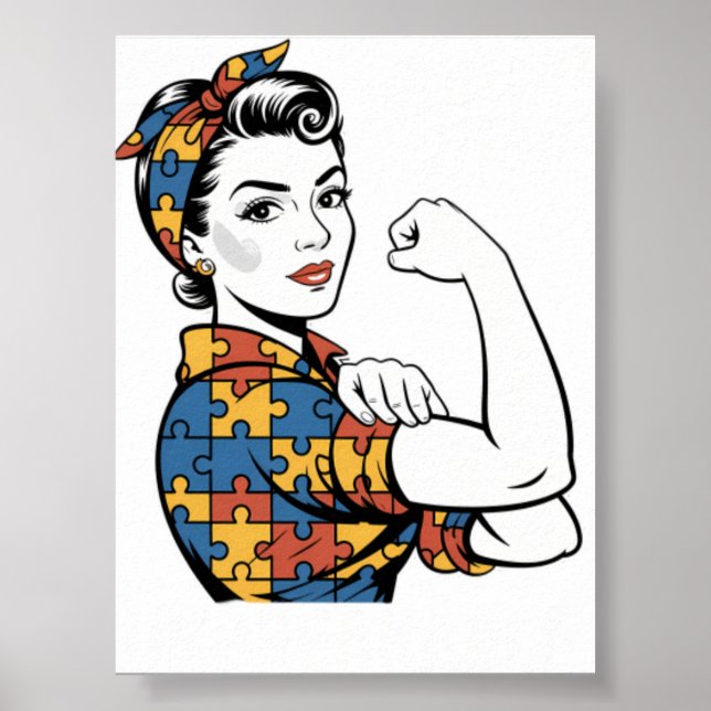Autism Mum Unbreakable Autism Awarenes Poster (Front)