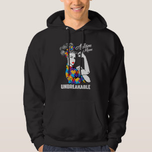 Autism Mum Unbreakable Autism Awareness Hoodie