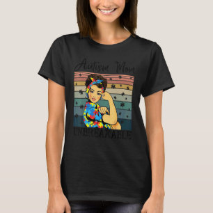 Autism Mum  Unbreakable Autism Awareness  Mother T-Shirt