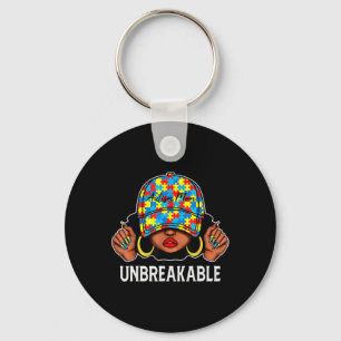 Autism Mum Unbreakable Autism Awareness Mum Mother Key Ring