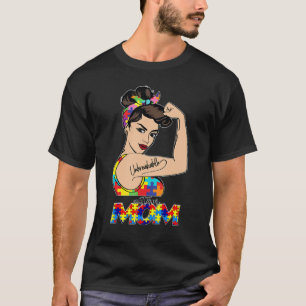 Autism Mum Unbreakable for Mum Woman Autism Aware T-Shirt